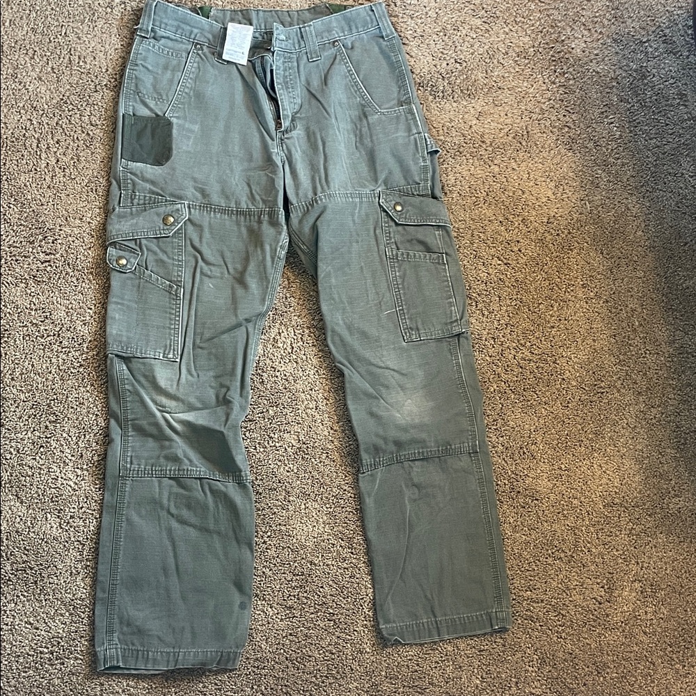 Carhartt Men's Cargo Pants in Sage Green Rip/Stop